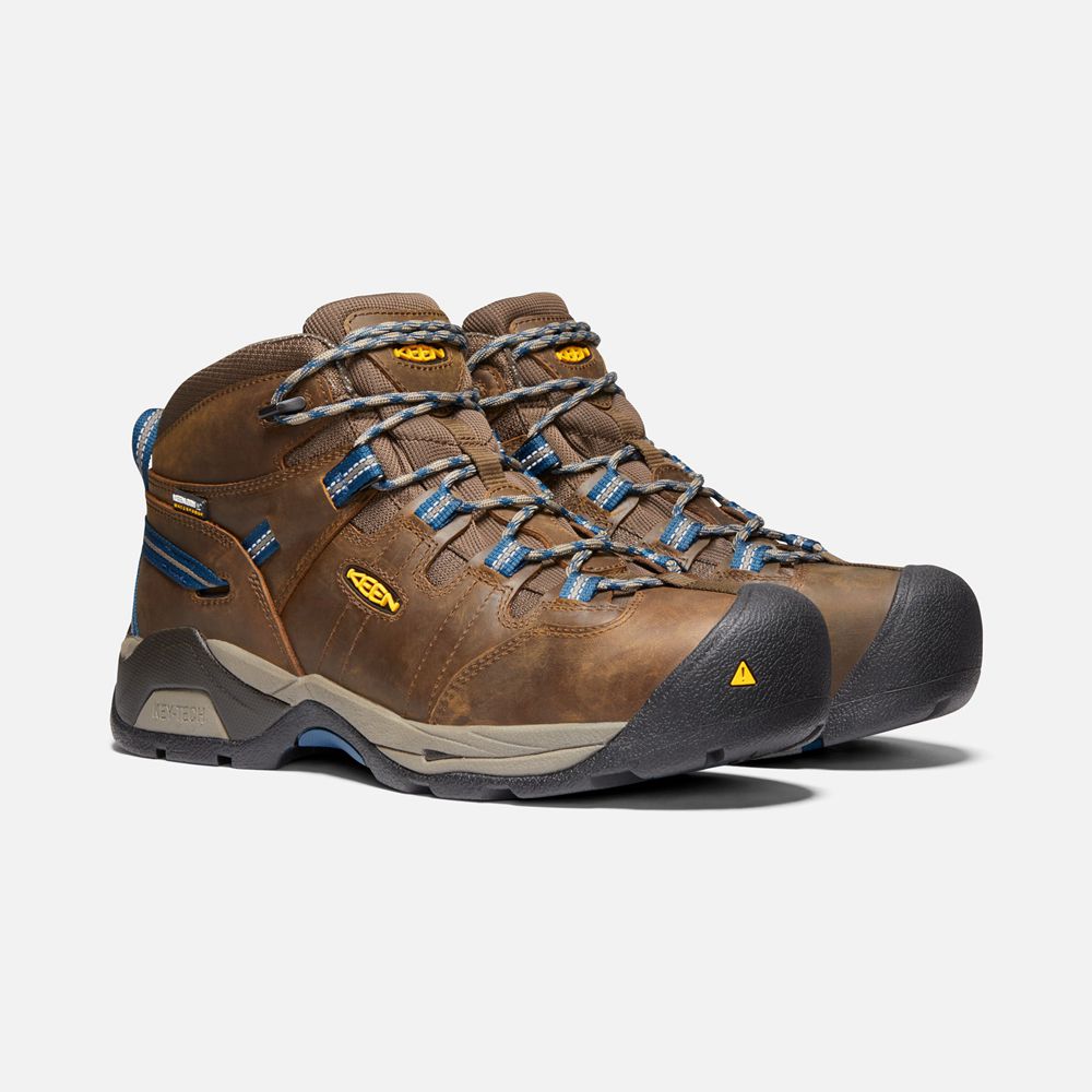 Botte de Travail Keen Homme Marron | Detroit Xt Waterproof (Steel Toe) | JSAUO-3962